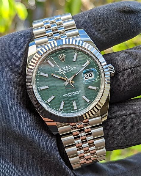 rolex date just green|new Rolex Datejust price guide.